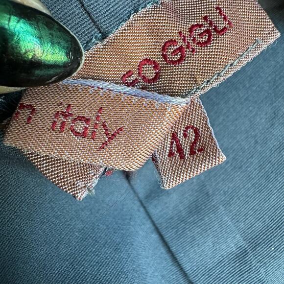 Vintage ROMEO GIGLI Blue Strapless Crop Top w/ Halter Neck - Picture 6 of 6